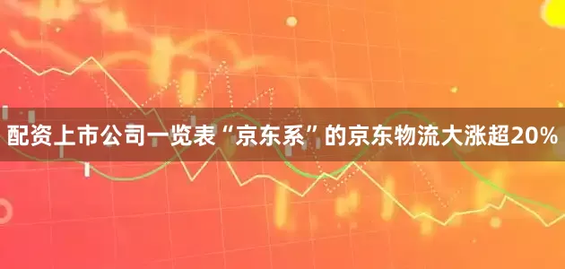 配资上市公司一览表“京东系”的京东物流大涨超20%